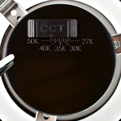 Elco 13W 5" or 6" Round LED Adjustable Gimbal Insert with 5-CCT Switch - Multiple Finishes - Sonic Electric