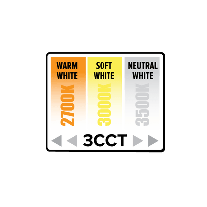 Elco 16W 120V 6" Square LED Baffle Insert Downlight with 3-CCT Switch - Sonic Electric