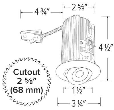 Elco 2 Round Adjustable Teak LED Light Engine - Multiple Finishes/Color Temperatures - Sonic Electric