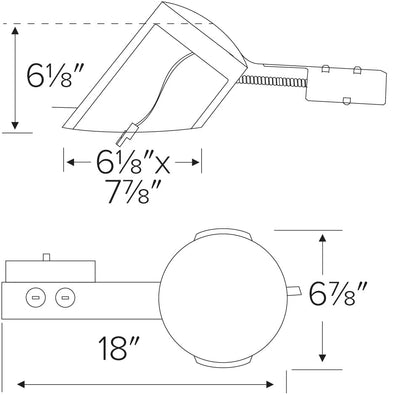 Elco 24W 6" LED IC Airtight Super Sloped Ceiling Remodel Housing - Sonic Electric