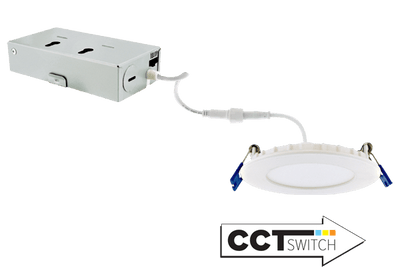 Elco 3" 10W Ultra Slim LED Round Panel Light with 5-CCT Switch - ERT311CT5W