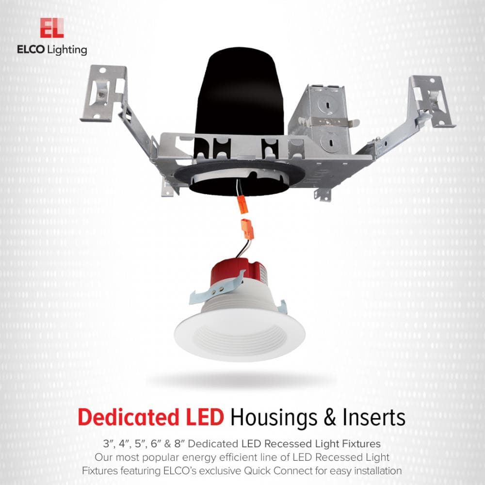 Elco 3" New Construction Dedicated LED IC Airtight Housing - Suitable for Koto™ System - Sonic Electric