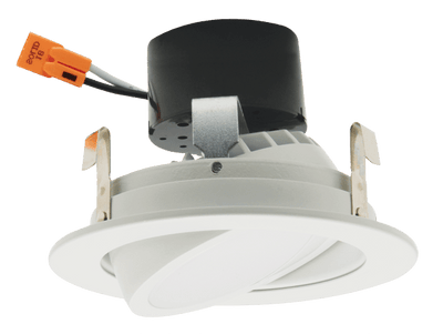 Elco 4" 12W LED Adjustable Gimbal Insert with 5-CCT Switch - White