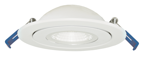 Elco 4″ Floating Adjustable Eyeball Downlight with 5-CCT Switch - White or Bronze - Sonic Electric