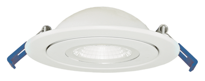 Elco 4 Floating Adjustable Eyeball Downlight with 5-CCT Switch - White or Bronze - Sonic Electric