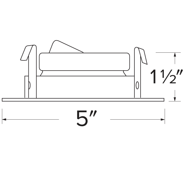 Elco 4″ Square Adjustable Pinhole Trim for Koto™ System - Sonic Electric