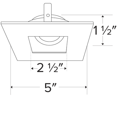 Elco 4 Square Adjustable Pinhole Trim for Koto System - Sonic Electric