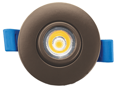 Elco 5W 120V 2" Ultra Slim LED Gimbal Lights with 5-CCT Switch - White or Bronze Finish - Sonic Electric