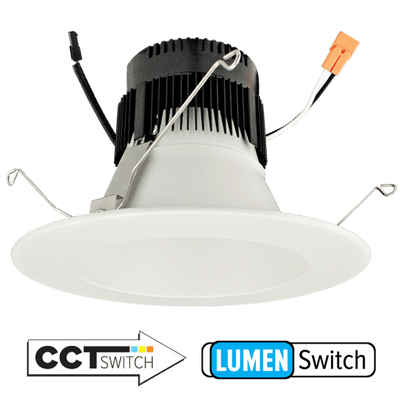 Elco 6 0-10V LED Inserts with 5-CCT and 3-Lumen Switch - Multiple Finishes