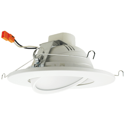 Elco 6" Round LED Adjustable Gimbal Insert with 5-CCT Switch