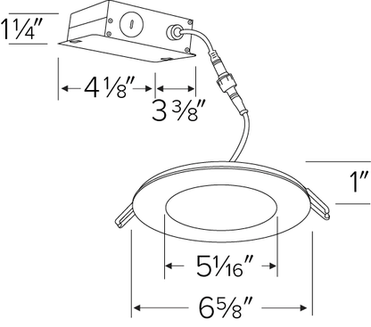 Elco 6" Ultra Slim LED Round Panel Light with 5-CCT Switch - Sonic Electric