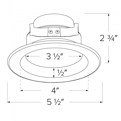 Elco 9W 120V 4" 5-CCT Switch LED Reflector Inserts - 600 Lumens - Sonic Electric