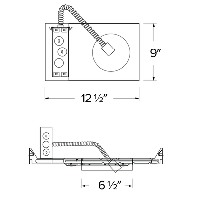 Elco Birch 6" New Construction Plaster Frame - Sonic Electric
