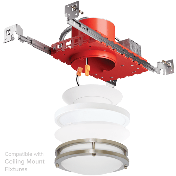 Elco EJB4ICA 4" New Construction IC Airtight Housing for 2-Hr Fire Rated Ceilings - Sonic Electric