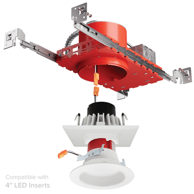 Elco EJB4ICA 4" New Construction IC Airtight Housing for 2-Hr Fire Rated Ceilings - Sonic Electric