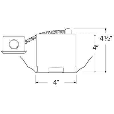 Elco EJB4RICA 4" Remodel IC Airtight Housing for 2-Hour Fire Rated Ceilings - Sonic Electric