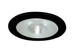 Elco EL1415 4 Low Voltage Adjustable Shower Trim with Frosted Pinhole Lens - Black - Sonic Electric