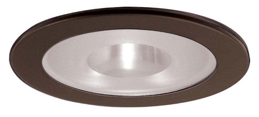 Elco EL1415 4 Low Voltage Adjustable Shower Trim with Frosted Pinhole Lens - Bronze - Sonic Electric