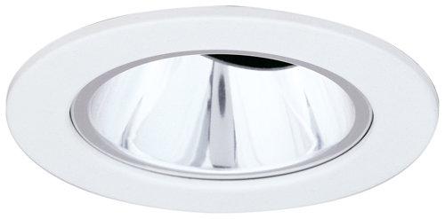 Elco EL1422 NOTS 4 Low Voltage 45° Adjustable Wall Wash with Reflector - Clear Reflector, White Ring - Sonic Electric