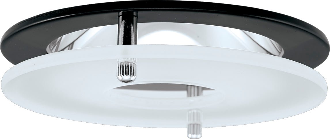 Elco EL1426W Low Voltage Adjustable Clear Reflector with Suspended Frosted Glass - White Ring - Sonic Electric