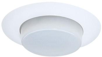 Elco EL16W 6 Metal Shower Trim with Drop Opal Lens - White - Sonic Electric