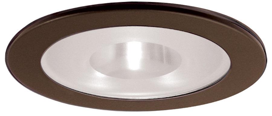 Elco EL915 4 Shower Trim with Frosted Pinhole Glass - Black Ring - Sonic Electric