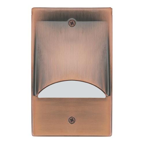 ELCO Lighting ELST9830CP Mini LED Step Light with Scoop 2W 3000K 120V Copper Finish - Sonic Electric