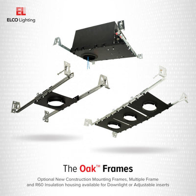 Elco New Construction Multiple Frame for Oak Recessed Downlight - Sonic Electric