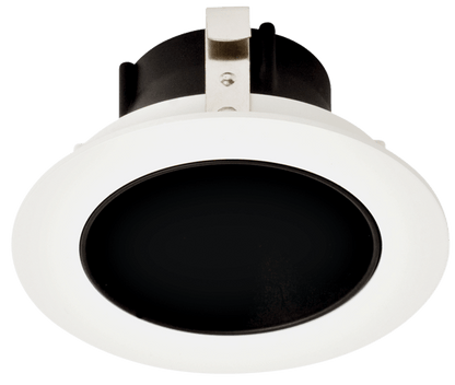Elco Pex 3 Round Deep Reflector Trim for Koto System ELK3618B - Black Reflector, White Ring