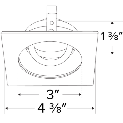 Elco Pex 3 Square Adjustable Gimbal Trim for Koto System - Sonic Electric