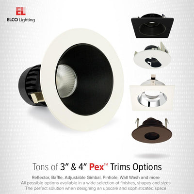 Elco Pex 3 Square Deep Reflector Trim for Koto System - Sonic Electric