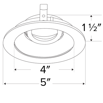 Elco Pex 4 Round Adjustable Gimbal Trim for Koto System - Sonic Electric