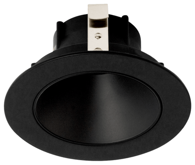 Elco Pex 4 Round Deep Reflector Trim for Koto System ELK4118BB - Black