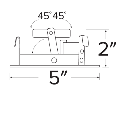 Elco Pex 4 Slot Aperture Trim for Koto System - Black Slot/White Ring, ELK4130W - Sonic Electric
