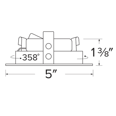 Elco Pex 4 Square Adjustable Gimbal Trim for Koto System - Sonic Electric