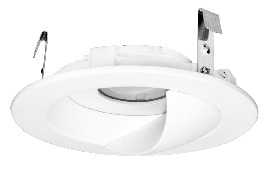 Elco Unique™ 4″ Diecast Round Wall Wash Trim for Koto Module - ELK4715W, White - Sonic Electric