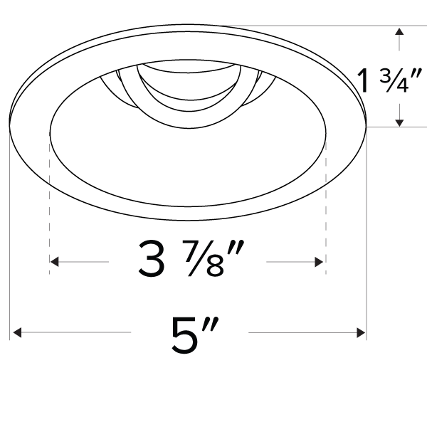 Elco Unique™ 4″ Round Deep Reflector for Koto™ Module - Sonic Electric