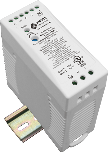 Emcod 110V-277V 60W 24V DC Universal Input Voltage | 5 in 1 Dimmable LED Driver - Sonic Electric