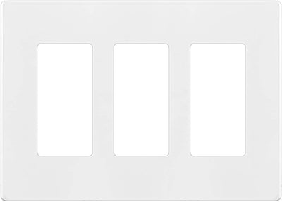 Enerlites 3-Gang Screwless Decorator Wall Plate Safety Cover - SI8833 - Sonic Electric