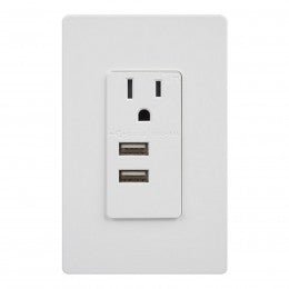 Enerlites 61150-TR2USB-CU 4.8A Ultra High Speed Interchangeable USB module Receptacle - Sonic Electric
