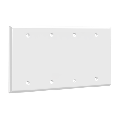 Enerlites Blank Cover Four-Gang Wall Plate - Sonic Electric