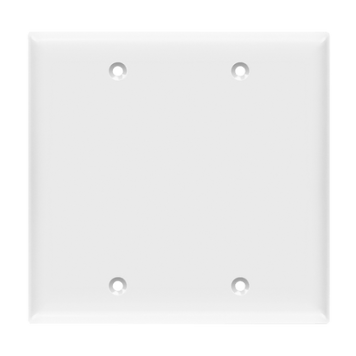 Enerlites Blank Cover Two-Gang Wall Plate - Sonic Electric