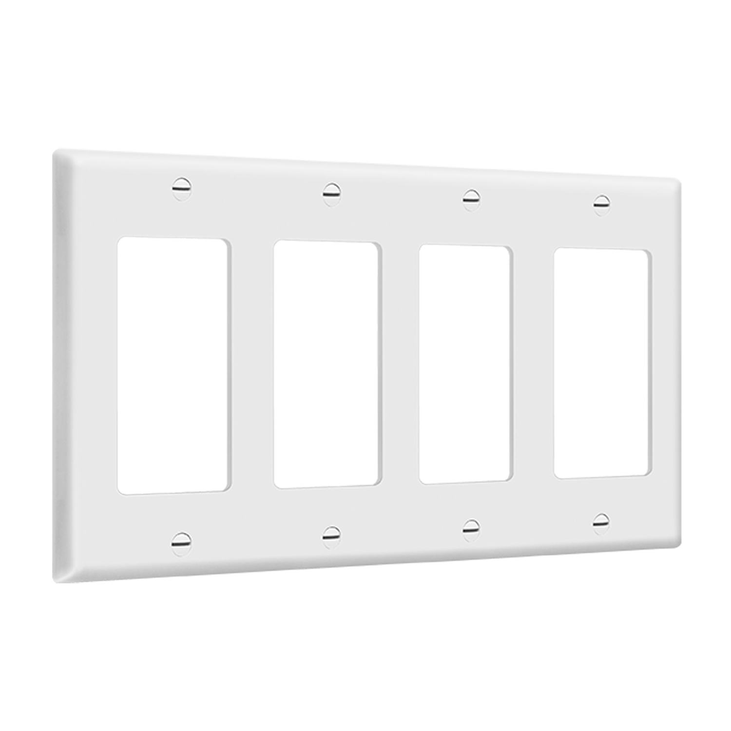 Enerlites Decora/GFCI Four-Gang Wall Plate - Sonic Electric