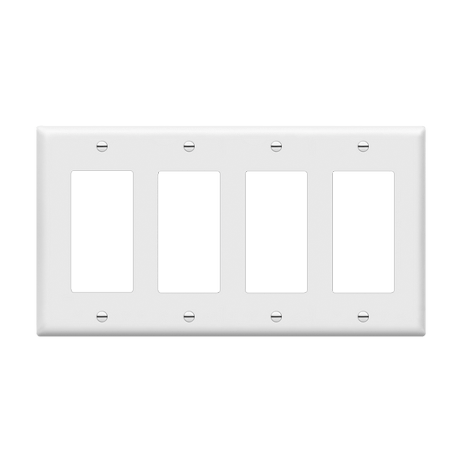 Enerlites Decora/GFCI Four-Gang Wall Plate - Sonic Electric