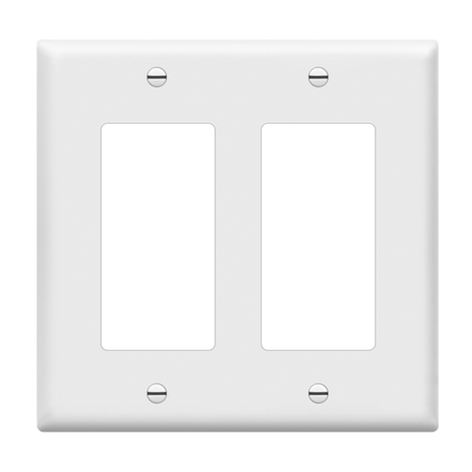 Enerlites Decora/GFCI Two-Gang Wall Plate - 8832-W - Sonic Electric