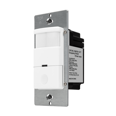 Enerlites DWOS-1277 180° PIR Occupancy/Vacancy Motion Sensor Wall Switch, Single Pole - Sonic Electric