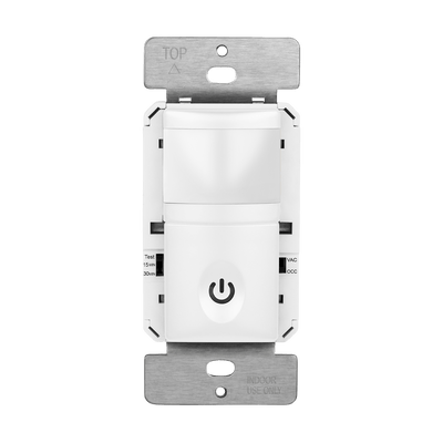 Enerlites HMOS 180° PIR Occupancy/Vacancy Motion Sensor Wall Switch, Single Pole - Sonic Electric