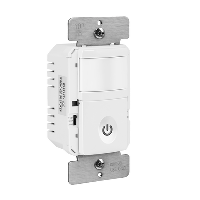 Enerlites HMVS 180° PIR Vacancy Motion Sensor Wall Switch, Single Pole - Sonic Electric