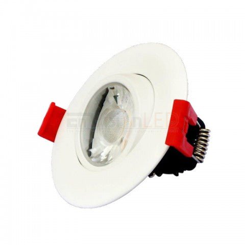 Envision 3" White Gimbal J-Box Canless Downlight 5CCT Round - Sonic Electric