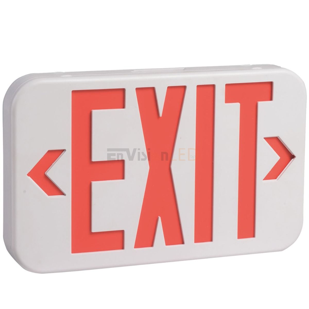 Envision LED Emergency Exit Sign (Double Sided), Red/Green - Sonic Electric